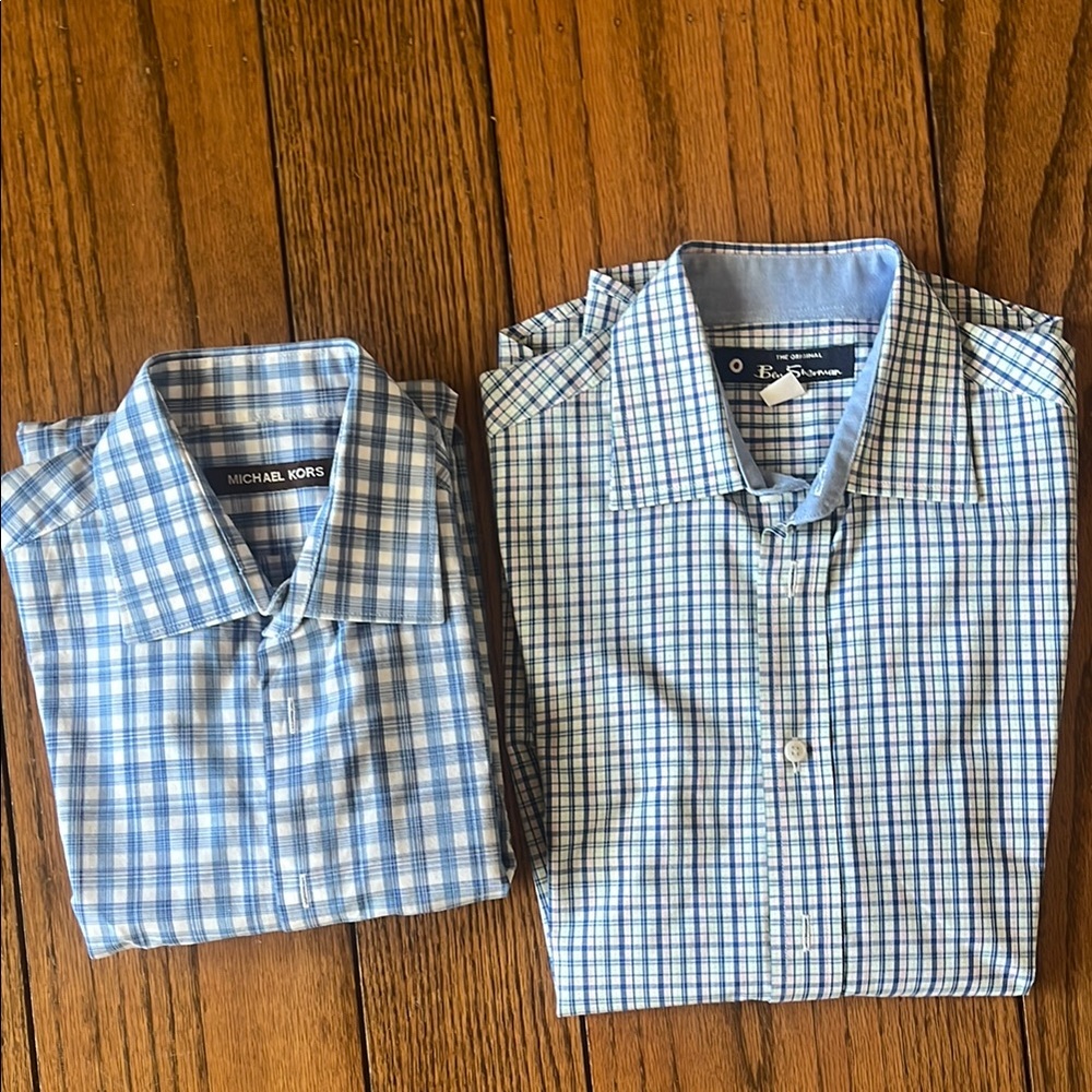 Bundle  Blue Casual Button Down Shirt